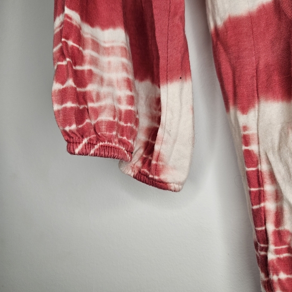 Chaps women's pink tie dye striped blouse - Picture 5 of 8